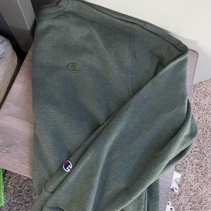 Army green champion sweatshirt